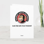 Vrouw 80e verjaardag kaart (Achterkant)