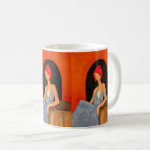 "Vrouw (87)" Koffiemok (Voorkant rechts)