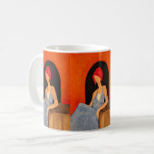 "Vrouw (87)" Koffiemok (Voorkant links)