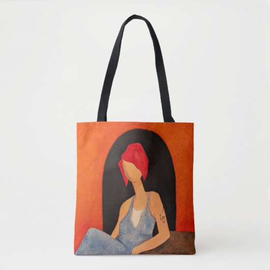 "Vrouw (87)" Tote Bag (Voorkant)