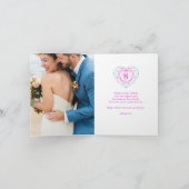 Vrouw 8e trouwdag 8 jaar liefdeshart kaart (Binnen)