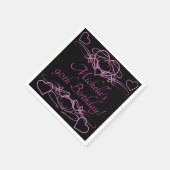 Vrouw 90e verjaardag servet (Hoek)