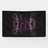 Vrouw 90e verjaardag spandoek (Horizontaal)