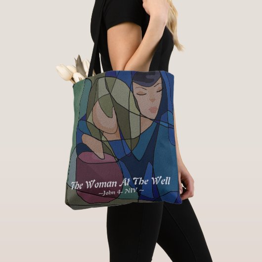 Vrouw aan de bron (schouder): tote bag (Dichtbij)