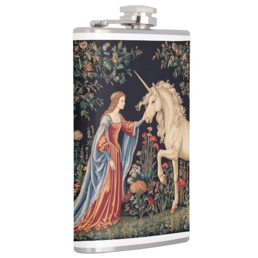 Vrouw aan de Licorne Heupfles (Rechts)