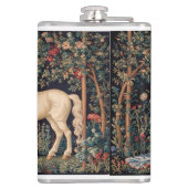 Vrouw aan de Licorne Heupfles (Achterkant)