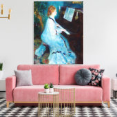 Vrouw aan de Piano Canvas Afdruk (Insitu (Woonkamer))