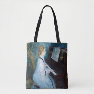 Vrouw aan de piano - Renoir Tote Bag
