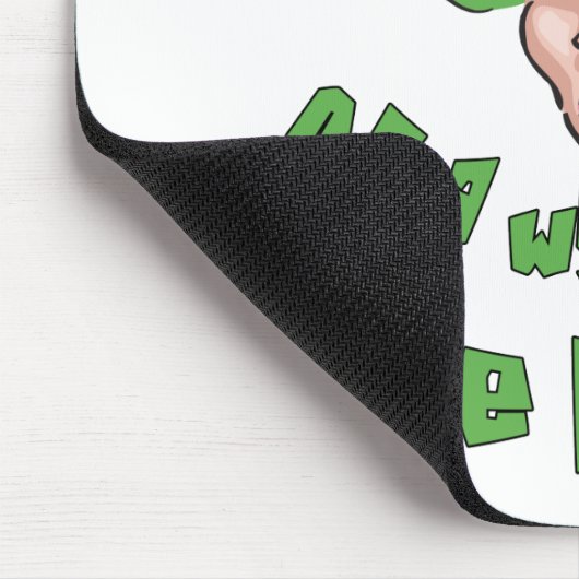 Vrouw aan de rand muismat (Hoek)