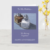 Vrouw aan echtgenoot: Zout en peper: horen bij elk Kaart (Gele Bloem)