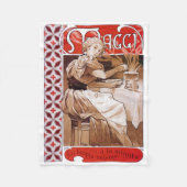 Vrouw aan het koken, Alphonse Mucha Fleece Deken (Voorkant)