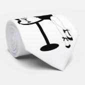 Vrouw aan tafel stropdas (Opgerold)