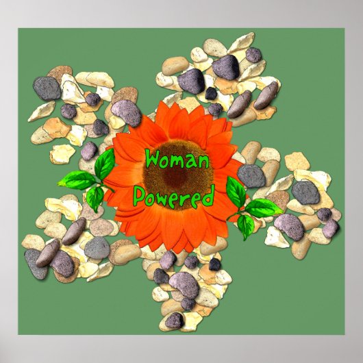 Vrouw aangedreven poster (Voorkant)