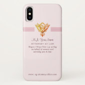 Vrouw Aanklager naam, slogan, phoenix logo Case-Mate iPhone Case (Achterkant)