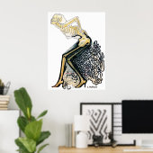 "Vrouw aantrekking" Poster (Thuiskantoor)