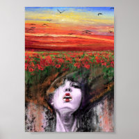 Vrouw Aarde - Natuur - Origineel Kunstschilderij