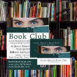 Vrouw achter Boek, boekenclub Adverteren Flyer<br><div class="desc">Vrouw achter het boek,  boekenclub Adverteren brochures door de winkel van het Visitekaartje.</div>