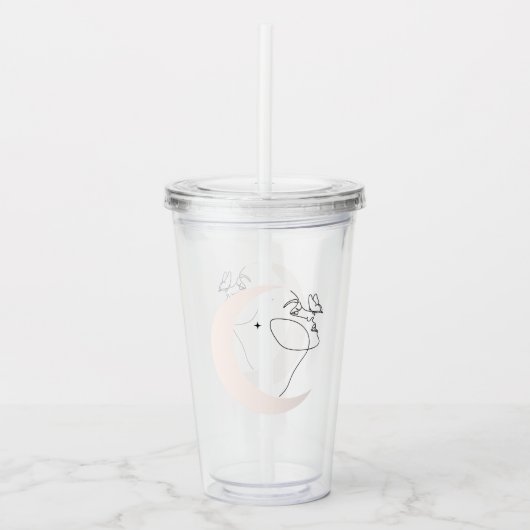 Vrouw Acryl Drinkbeker (Voorkant)