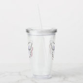 Vrouw Acryl Drinkbeker (Links)