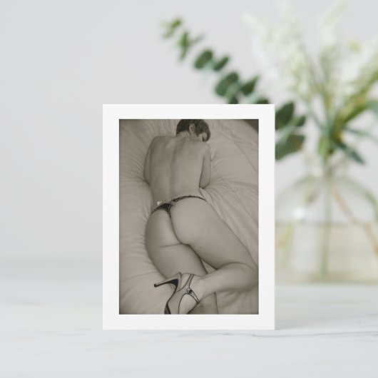 Vrouw Actrice Briefkaart (Staand voorkant)