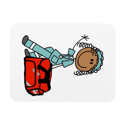 Vrouw Ademhalingstherapeut of EMT Magneet (Horizontaal)