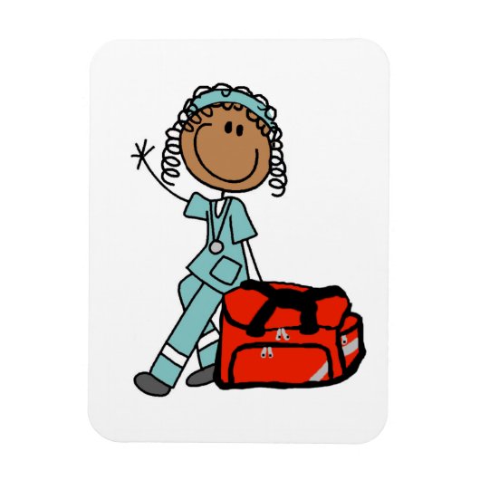 Vrouw Ademhalingstherapeut of EMT Magneet (Verticaal)