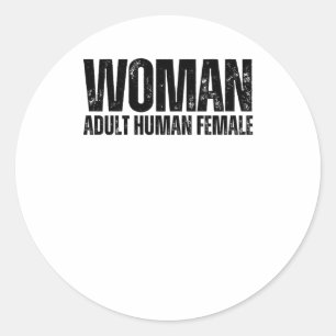Vrouw - Adult Human Vrouw Definition Grunge Font Ronde Sticker