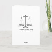 Vrouw Advocaat Verjaardag Kaart (Achterkant)