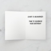 Vrouw Advocaat Verjaardag Kaart (Binnen)