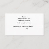 Vrouw Advocaat Visitekaartje (Achterkant)