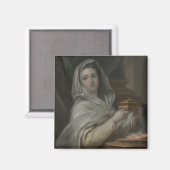 Vrouw afgebeeld als een Vestaalse maagd (Oud-Romei Magneet (Voorkant / Achterkant)