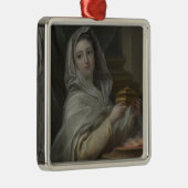Vrouw afgebeeld als een Vestale Maagd (Oude Rome) Metalen Ornament (Rechts)