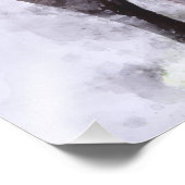 Vrouw Afrikaanse olifant met kalf Waterverf Foto Afdruk (Hoek)