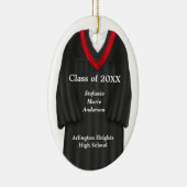 Vrouw Afstudeerder Geon Black en Red Ornament (Rechts)