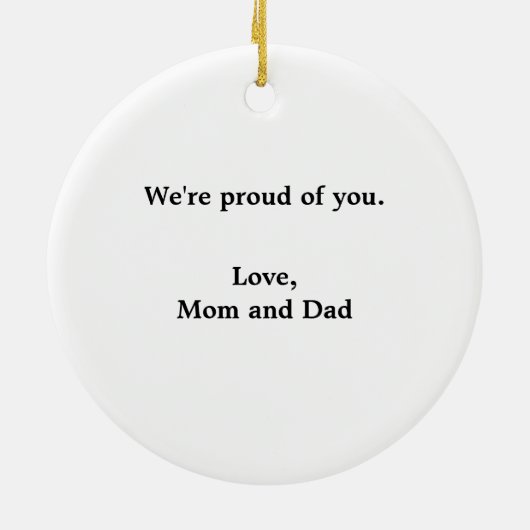 Vrouw Afstudeerder Gown Blauw en Wit Ornament (Achterkant)