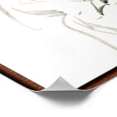  vrouw Afstuderen Poster (Hoek)