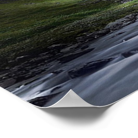 Vrouw Alien en UFO-ruimteschip grafisch Poster (Hoek)