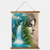 Vrouw als aarde: de belichaming van Natuur en leve Hangend Wandkleed (Voorkant)