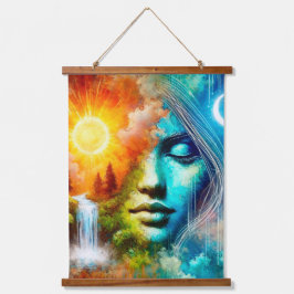 Vrouw als aarde: de belichaming van Natuur en leve Hangend Wandkleed