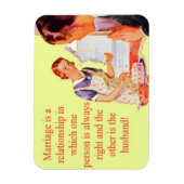 Vrouw altijd goed huwelijk magneet (Verticaal)