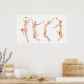 Vrouw Anatomie Poster (Keuken)