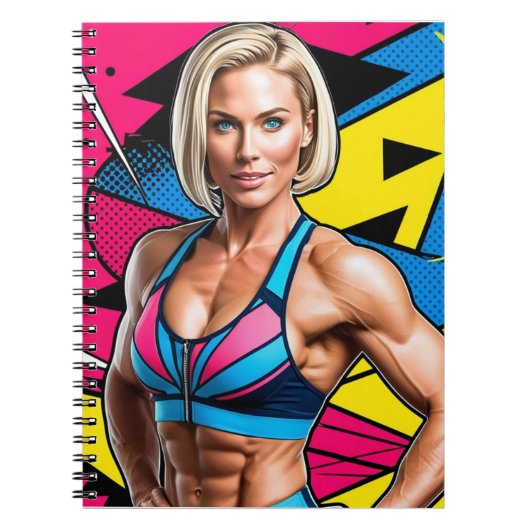 Vrouw Android Notitieboek (Voorkant)