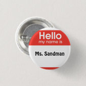 vrouw anesthesie ronde button 3,2 cm (Voorkant /achterkant)