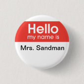 vrouw anesthesie ronde button 3,2 cm (Voorkant)