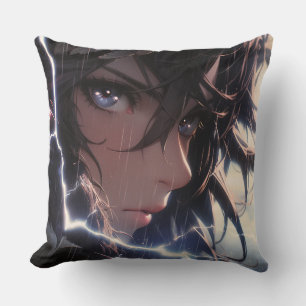 Vrouw Anime Warrior Kussen