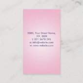 Vrouw Antahkarana in Lotus Flower Visitekaartje (Achterkant)