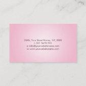 Vrouw Antahkarana in Lotus Flower Visitekaartje (Achterkant)