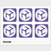 Vrouw Antahkarana - Yin Antahkarana Vierkante Sticker (Vel)