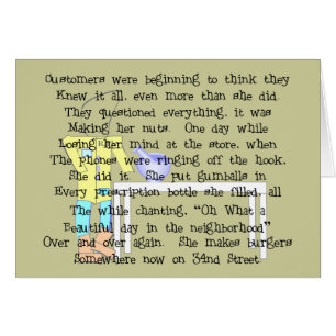 Vrouw apotheker Story ARt Gifts—Hilarious