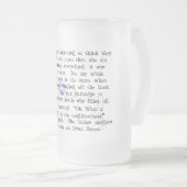 Vrouw apotheker verhaal ARt geschenken—Hilarisch Matglas Bierpul (Voorkant rechts)